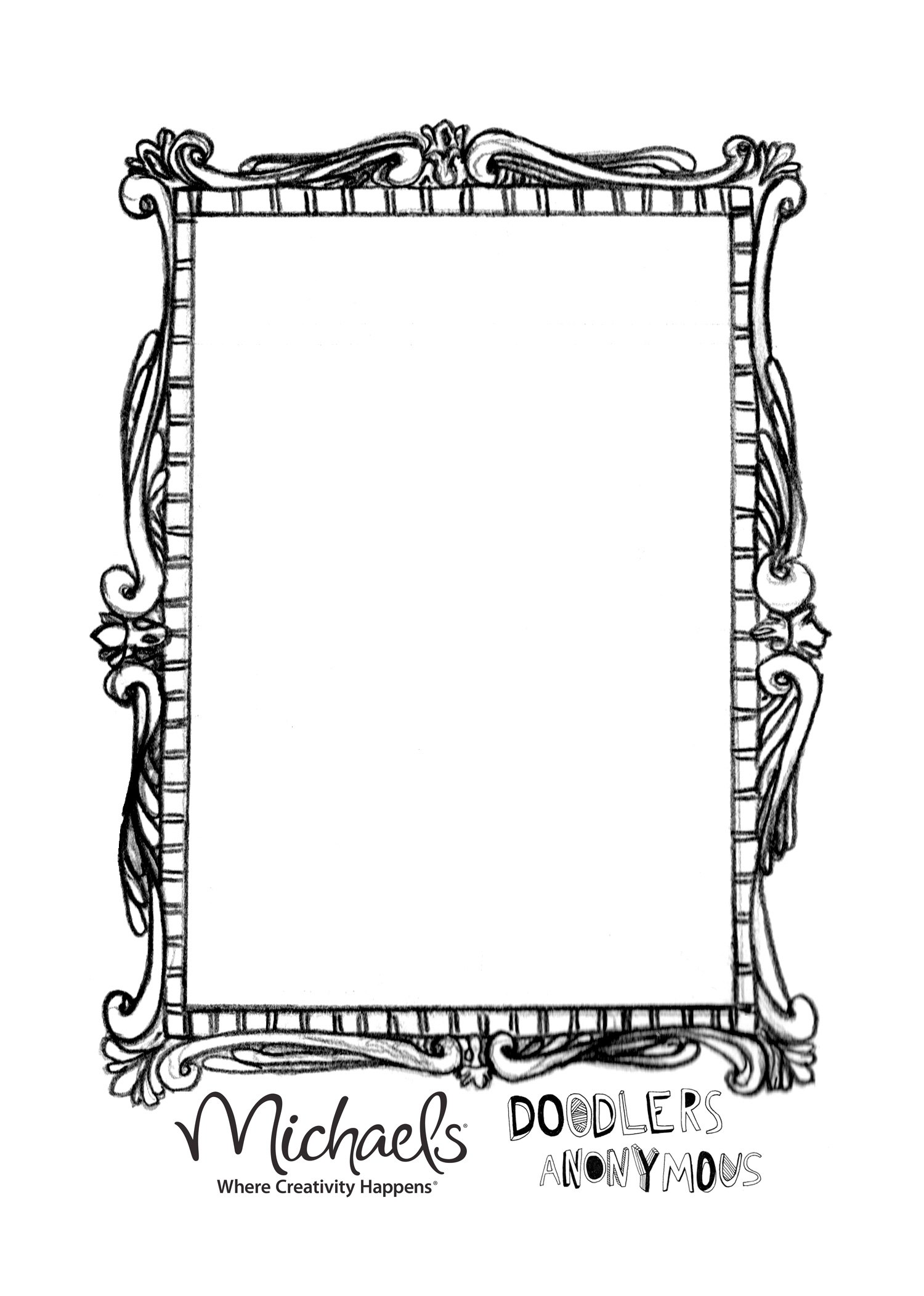 Hand Mirror Coloring Pages