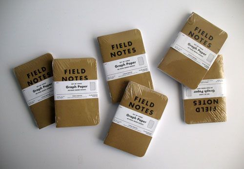 Several Field Notes Books.