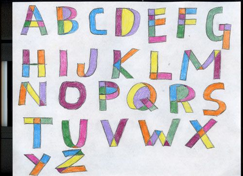 Draw alphabet