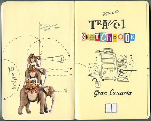 Gran Canaria travel sketchbook.