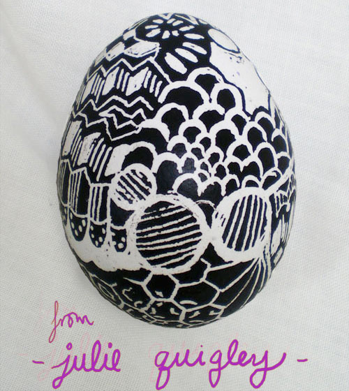 Drawing on eggs