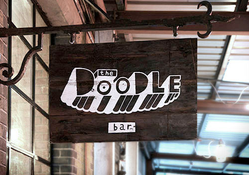 Signage for The Doodle Bar