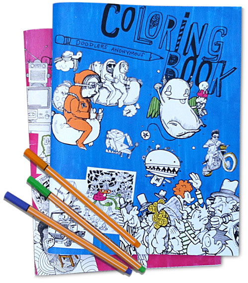 Image of the Doodlers Anonymous coloring book