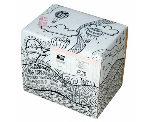 Doodle on an USPS box