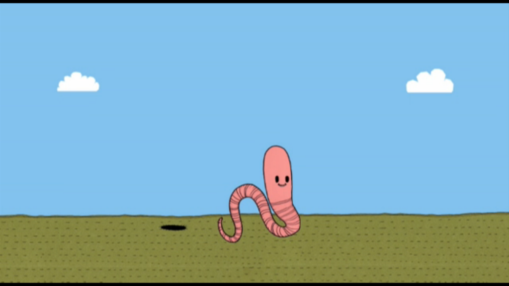 Video of a worm walking
