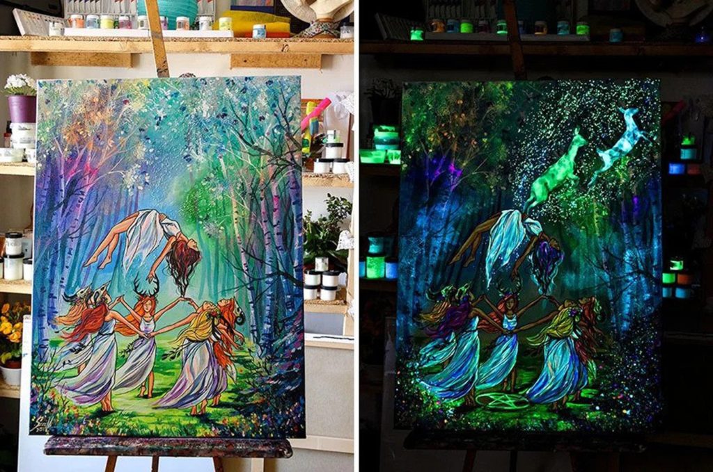 Glow in the Dark Painting