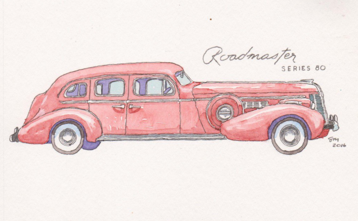 old car painting, car drawing, painting, collection