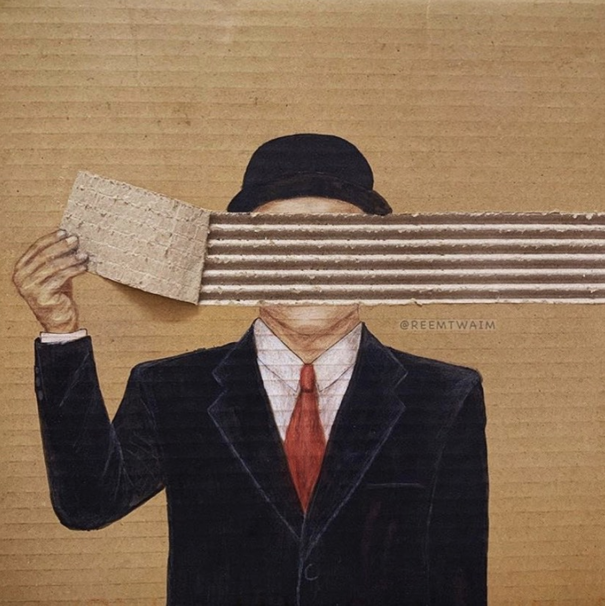 Cardboard illustration by Reem Altwaim