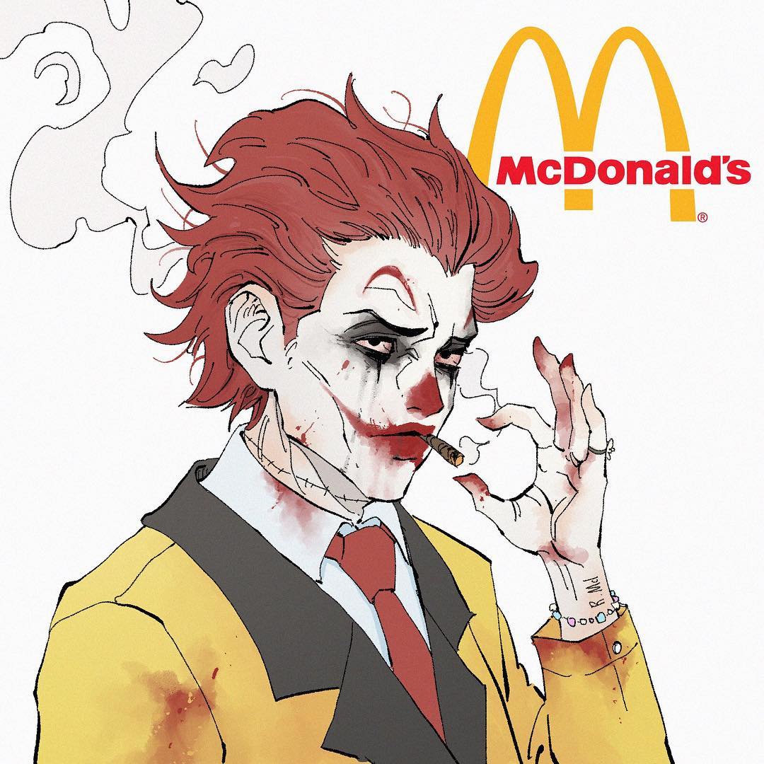 McDonalds as a Japanese Anime Character