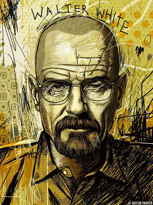 Drawn Walter White by Dustin Parker