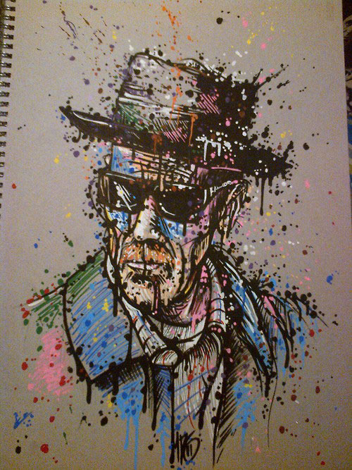 Drawn Walter White by Maxybloodline